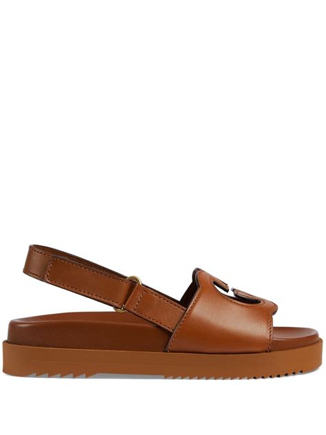 2829 gucci brown sandle|gucci interlocking sandals.